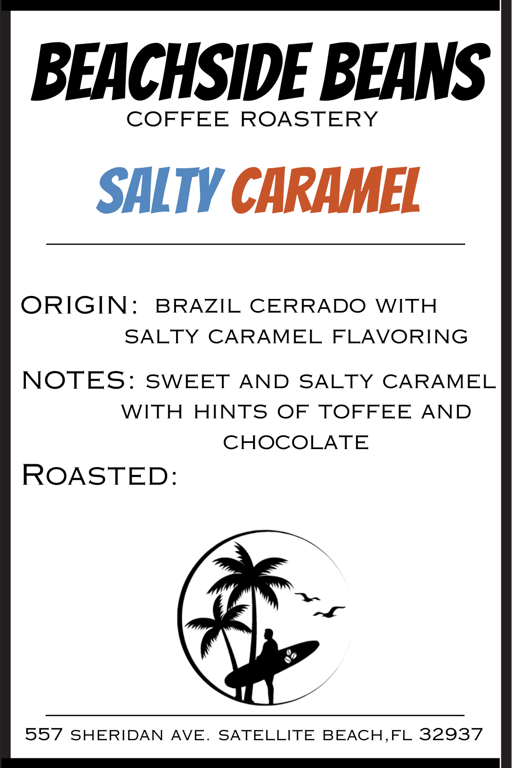 Salty Caramel packaging back